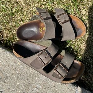 Birkenstock Arizona Suede Leather Sandals